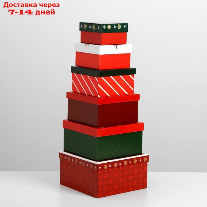 Набор подарочных коробок 10 в 1 "С новым годом", 10.2 × 10.2 × 6 28.2 × 28.2 × 15 см - фото 2 - id-p220212369