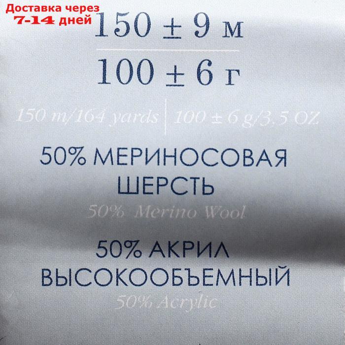 Пряжа "Зимняя премьера" 50%меринос.шерсть, 50% акрил объёмный 150м/100гр (274-Серо-бежевый) - фото 2 - id-p220212419