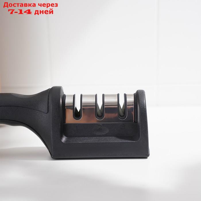 Точилка для ножей с полировкой "Ритм", 21×5×6 см, цвет МИКС - фото 4 - id-p220212625