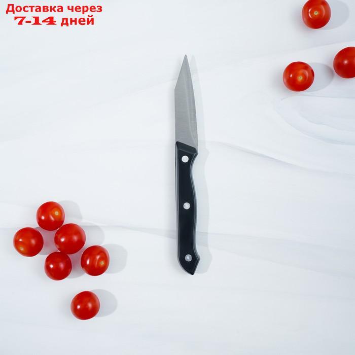 Набор кухонный, 6 предметов: 5 ножей 20/19/13/11/8 см, ножницы, на подставке - фото 9 - id-p220212626