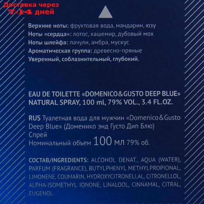 Туалетная вода женская Domenico&Gusto Deep Blue, 100 мл - фото 3 - id-p220212642