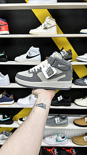 Кроссовки WTR Nike Air Force 1 Mid Grey White Beige