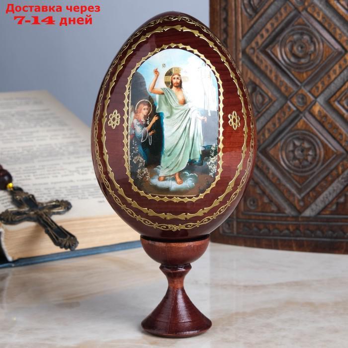 Сувенир Яйцо на подставке икона "Воскресенье Христово" - фото 1 - id-p220212699