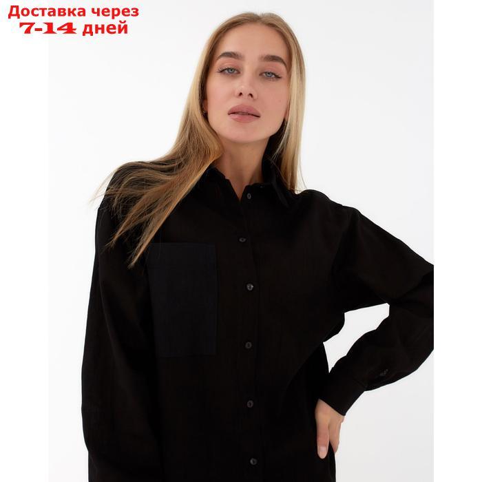 Рубашка женская MIST р. 48-50, черный - фото 2 - id-p220213859