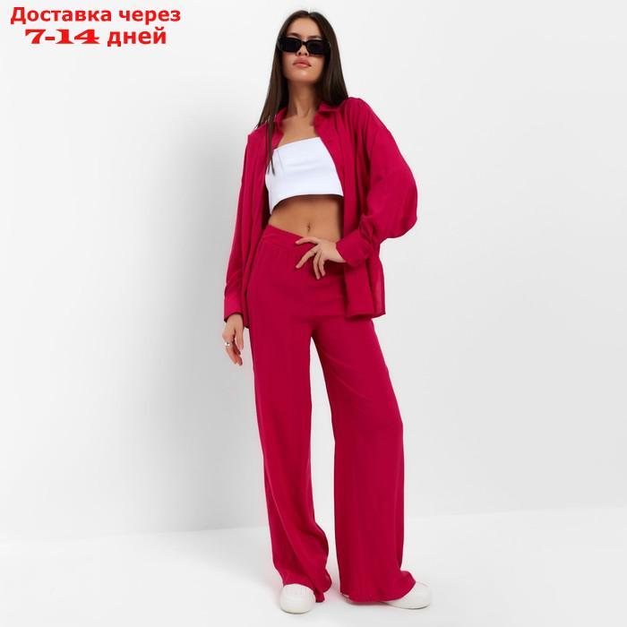 Костюм женский (рубашка и брюки) MIST р. 42, розовый - фото 1 - id-p220213865