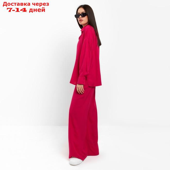 Костюм женский (рубашка и брюки) MIST р. 42, розовый - фото 2 - id-p220213865