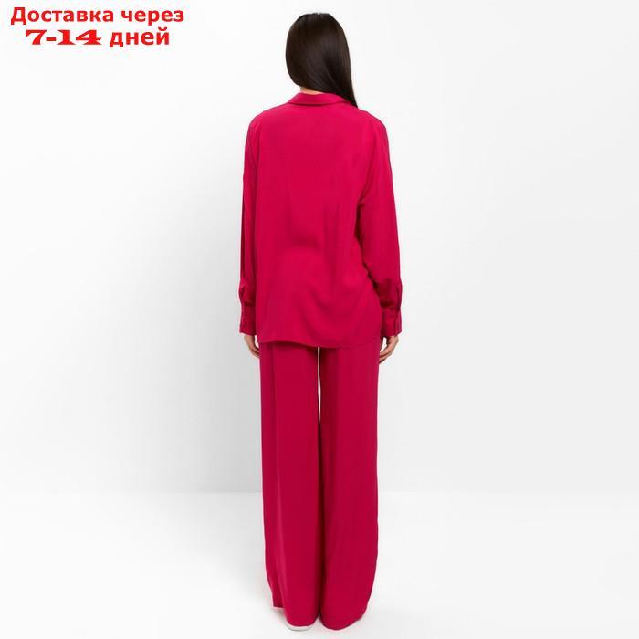 Костюм женский (рубашка и брюки) MIST р. 48, розовый - фото 3 - id-p220213868