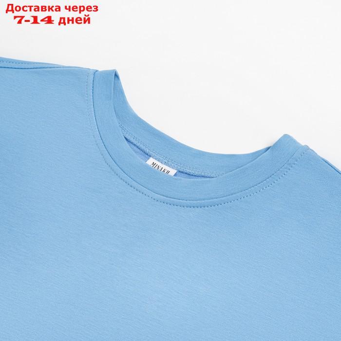 Комплект (футболка, шорты) женский MINAKU: Casual Collection, цвет голубой, размер 44 - фото 8 - id-p220213881