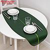 Дорожка для стола "Лист" 106х46 см, цвет зеленый, фото 5