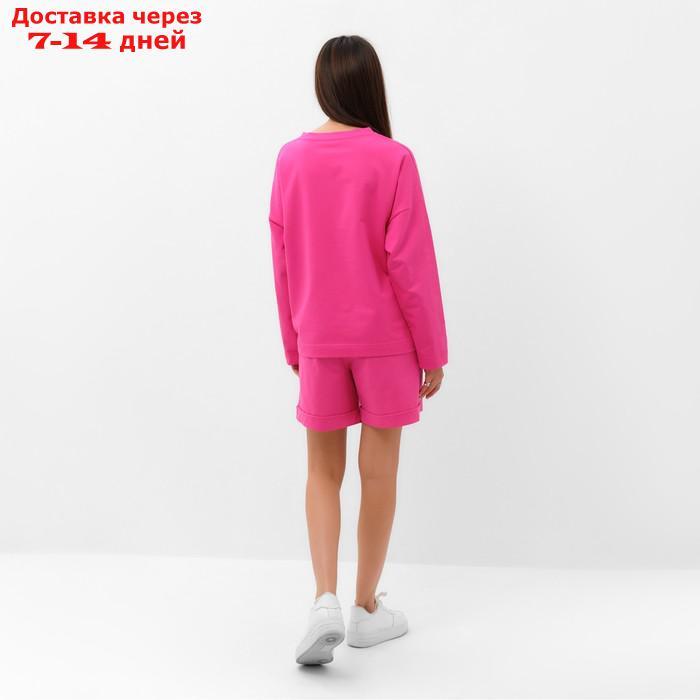 Костюм женский (толстовка и шорты) MIST, р. 48-50, розовый - фото 5 - id-p220213890