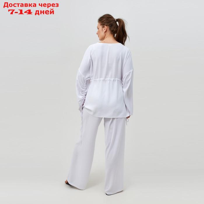 Костюм женский (туника, брюки) MINAKU: Casual Collection цвет белый, р-р 56 - фото 3 - id-p220213896