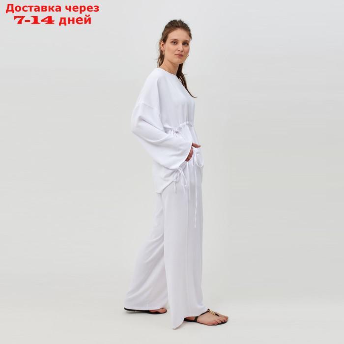 Костюм женский (туника, брюки) MINAKU: Casual Collection цвет белый, р-р 56 - фото 4 - id-p220213896