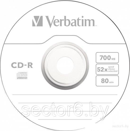 CD-R диск Verbatim DL Extra Protection 700Mb 52x 43725 (CakeBox, 10 шт.) - фото 1 - id-p220225064