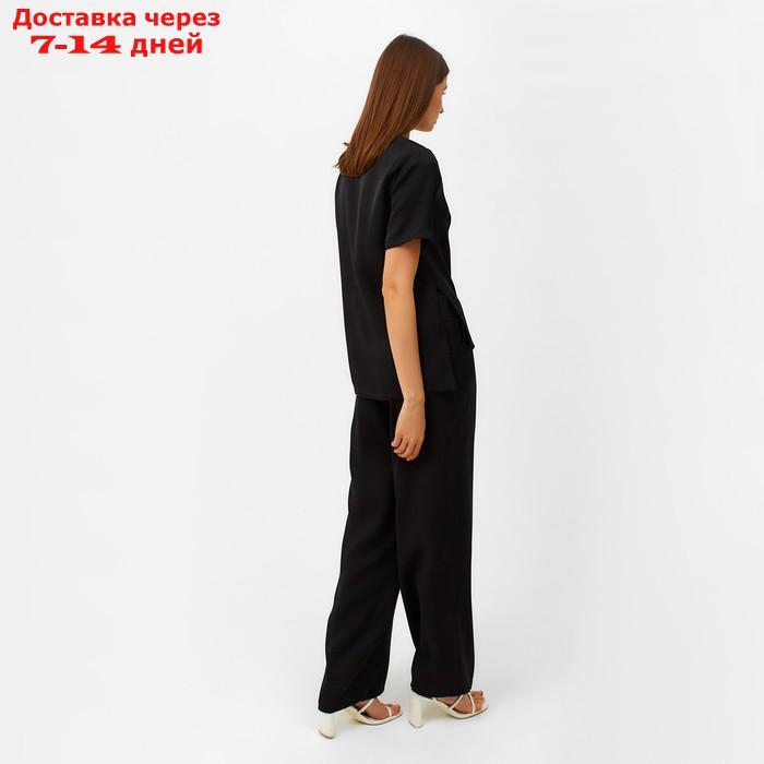 Комплект женский (футболка, брюки) MINAKU: Enjoy цвет черный, р-р 42 - фото 7 - id-p220213929