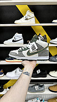 Кроссовки WTR Nike SB Dunk Mid Grey White Green