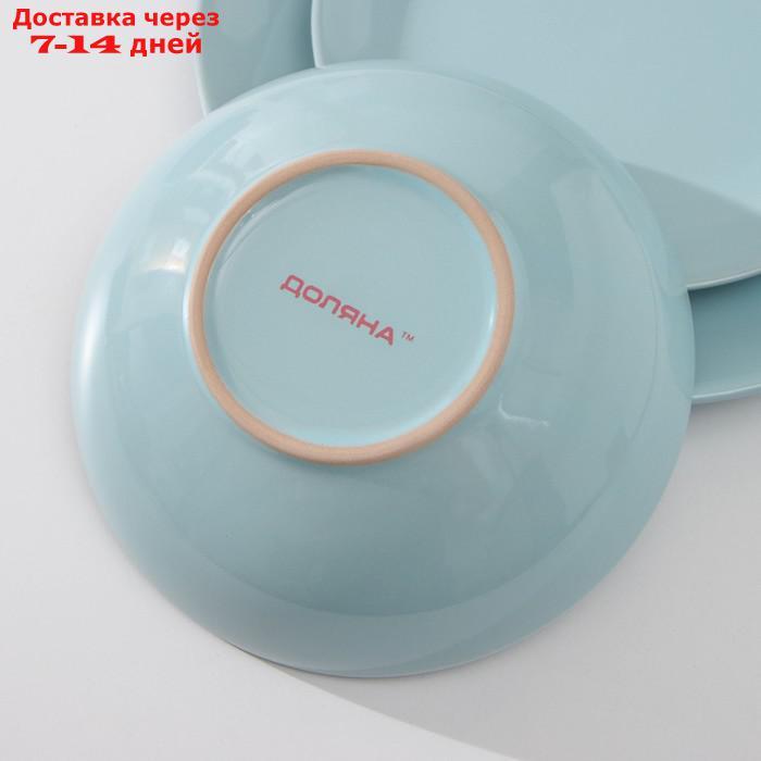 Набор тарелок Доляна "Пастель", 18 предметов: 6 тарелок d=19 см, 6 тарелок d=27 см, 6 мисок d=19 см, цвет - фото 3 - id-p220213970