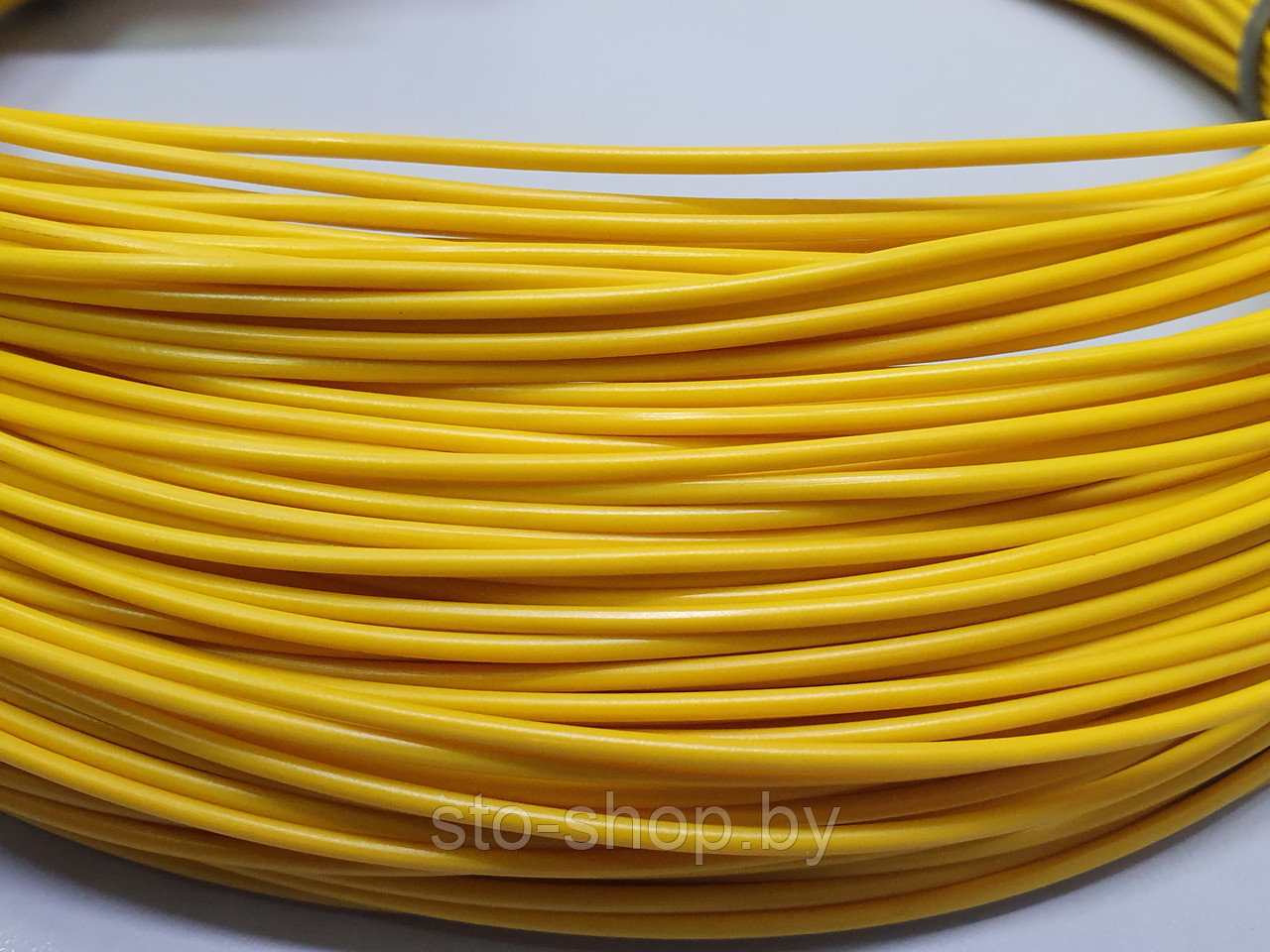 Провод ПВАМ 0,5 мм² гибкий теплостойкий желтый