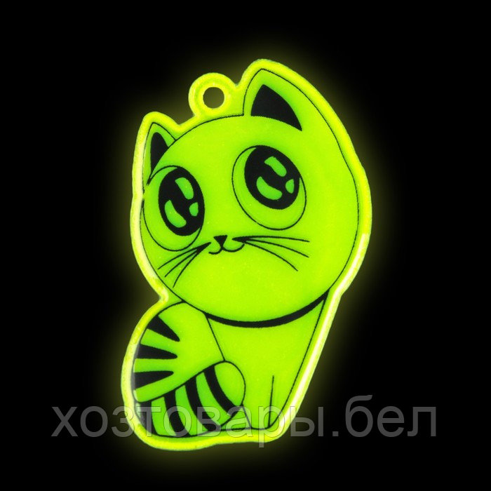 Светоотражающий элемент «Кошка», 5 × 3,5 см, цвет МИКС - фото 4 - id-p220230381
