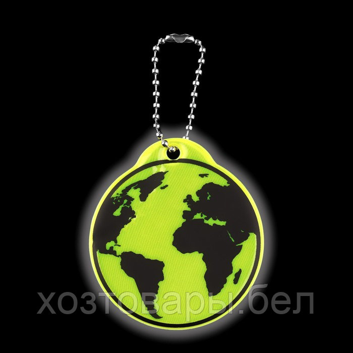 Светоотражающий элемент «Земля», двусторонний, 6 × 5,5 см, цвет МИКС - фото 4 - id-p220230392