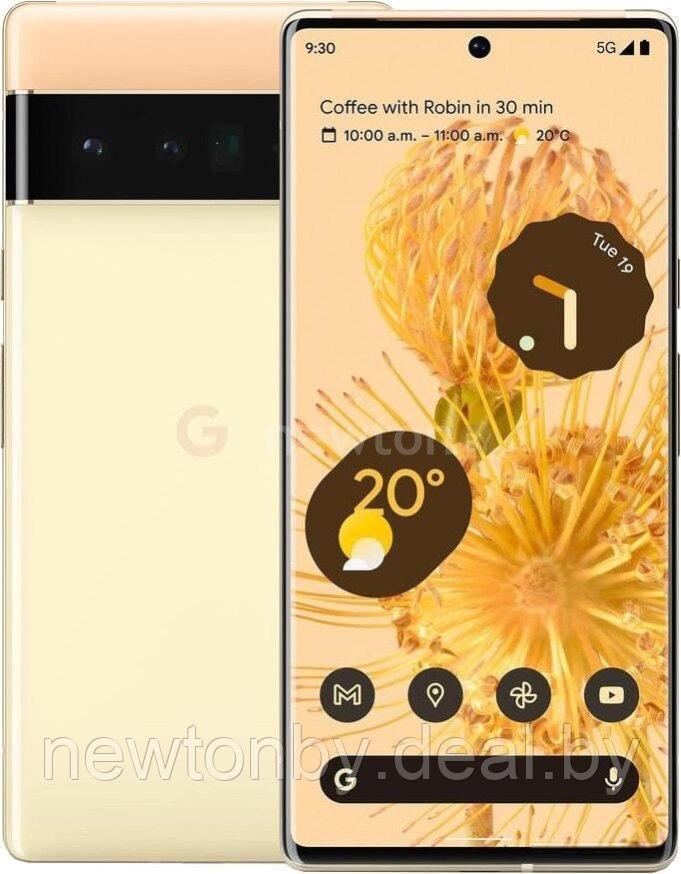 Смартфон Google Pixel 6 Pro 12GB/128GB (желтый) - фото 1 - id-p220232291