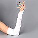 Карнавальный аксессуар перчатки-нарукавники, цвет белый, фото 3