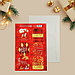 Шильдик на подарок «Счастья в Новом году», набор 6 штук, клетка бордо, 16 × 24 см, фото 4