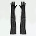 Карнавальный аксессуар-перчатки прозрачные, цвет чёрный, фото 4