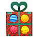 Подарочный набор развивающих тактильных мячиков Крошка Я «Подарочек», 4 шт., новогодняя упаковка, Крошка Я, фото 8