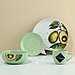 Набор посуды на 4 персоны «Авокадо», 16 предметов: 4 тарелки 23 см, 4 миски 14.5 см, 4 кружки 250 мл, 4 блюдца, фото 3