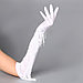 Карнавальный аксессуар-перчатки с бахромой, цвет белый, фото 4
