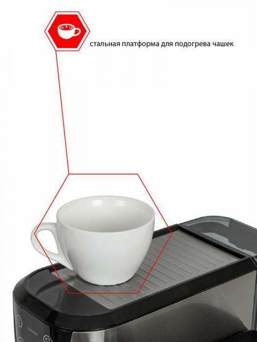 Рожковая кофеварка помповая эспрессо ручная кофемашина с капучинатором молоком JVC JK-CM60 - фото 6 - id-p220246863