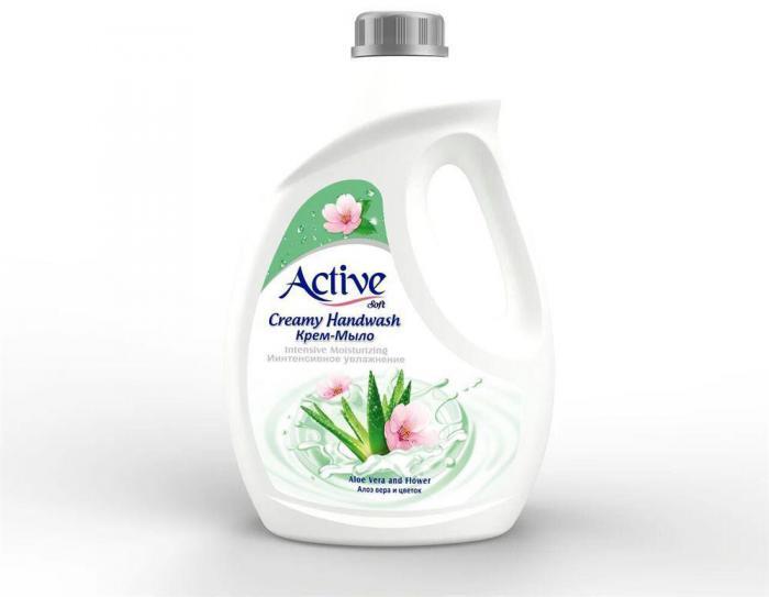 ACTIVE Жидкое крем-мыло с витамином B5 "Алоэ вера и лотос", 2000 мл GREEN (511801644) - фото 1 - id-p220246932