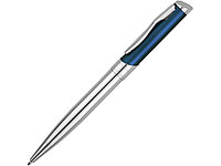 Ручка шариковая Глазго серебристая/синяя