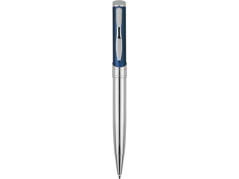 Ручка шариковая Глазго серебристая/синяя - фото 2 - id-p220247844
