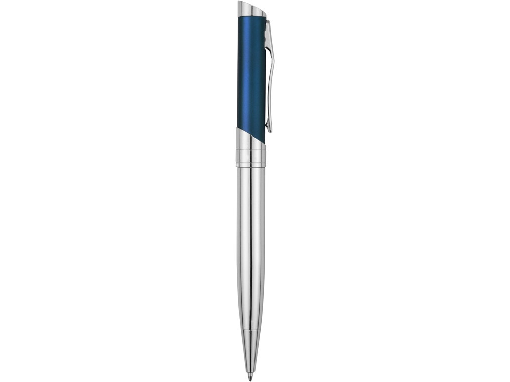 Ручка шариковая Глазго серебристая/синяя - фото 3 - id-p220247844