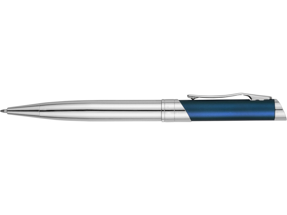 Ручка шариковая Глазго серебристая/синяя - фото 4 - id-p220247844