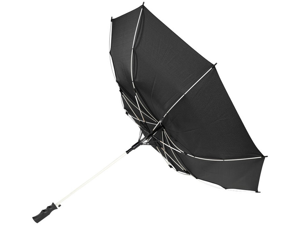 Зонт-трость Spark полуавтомат 23, черный/белый - фото 4 - id-p220247854