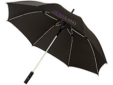 Зонт-трость Spark полуавтомат 23, черный/белый, фото 3