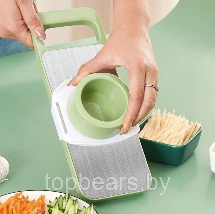 Многофункциональная овощерезка 6в1 с контейнером Vegetable Cutter / Терка / Слайсер - фото 2 - id-p220247874