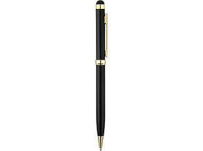 Ручка шариковая Голд Сойер со стилусом, черный, фото 2