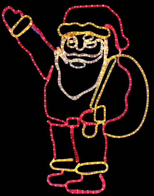 Фигура Light-neon "Санта Клаус с мешком подарков" - фото 1 - id-p220247958