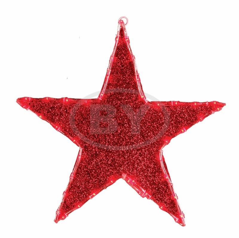 Фигура Light-neon "Звезда" бархатная, 43 красных светодиода - фото 1 - id-p220247959