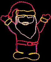 Фигура Light-neon "Дед Мороз Привет!"
