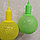Лампа - светильник (ночник) Хлопковый шар подвесная декоративная, диаметр шара 20 см. Зеленый, фото 9