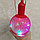 Лампа - светильник (ночник) Хлопковый шар подвесная декоративная, диаметр шара 20 см. Красный, фото 6