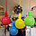 Лампа - светильник (ночник) Хлопковый шар подвесная декоративная, диаметр шара 20 см. Красный, фото 8