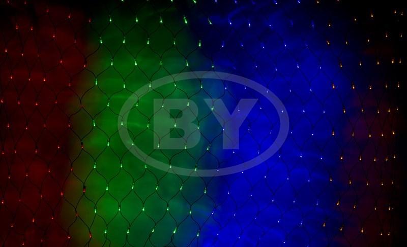 Светодиодная сетка Light-neon 1*1.5 м мультиколор, 160 LED - фото 1 - id-p220248005
