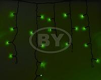 Светодиодная бахрома "Айсикл чёрный" Light-neon 4.8*0.6 м зеленый