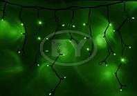 Светодиодная бахрома "Айсикл чёрный" Light-neon 4*0.6 м зеленый
