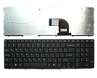 Клавиатура для ноутбука Sony SVE15, чёрная, с подсветкой, с рамкой, RU